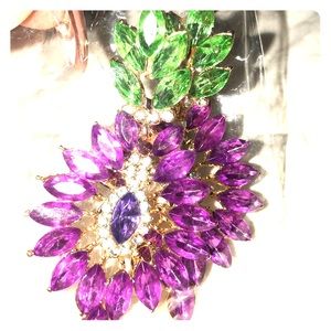 Gorgeous Purple & Green earrings new in packaging